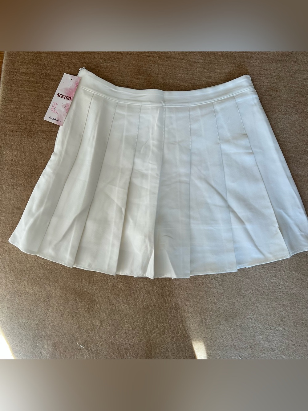 White Pleated Tennis Skirt